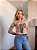 TSHIRT NO ALGODÃO GOLA NA RIBANA LEOPARDO PEDRARIA-NUDE - Imagem 4