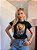 TSHIRT NO ALGODÃO GOLA NA RIBANA LEÃO DE JUDÁ- PRETO - Imagem 2
