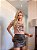 TSHIRT NO ALGODÃO GOLA NA RIBANA CACTH ME ANIMAL PRINT -NUDE - Imagem 3