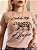 TSHIRT NO ALGODÃO GOLA NA RIBANA CACTH ME ANIMAL PRINT -NUDE - Imagem 1