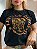TSHIRT NO ALGODÃO GOLA NA RIBANA LET´S GO BOTAS FÓIL-PRETA - Imagem 1