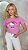 CROPPED ALGODÃO GOLA NA RIBANA HELLO KITTY CORAÇÃO-ROSA IORGUTE - Imagem 1