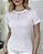 TSHIRT FEMININA LUXO CORRENTES PRATA - BRANCA - Imagem 1