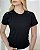 TSHIRT FEMININA LUXO CORRENTES PRATA - PRETA - Imagem 1