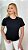 TSHIRT FEMININA LUXO CORRENTES PRATA - PRETA - Imagem 4
