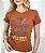 TSHIRT FEMININA COUNTRY WILD WEST PEDRARIA - TERRA COTA - Imagem 1