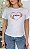 TSHIRT FEMININA GRATIDÃO APLICAÇÃO EM PÉROLAS - BRANCA - Imagem 1