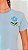 TSHIRT ARRETADA E FLORIDA - AZUL BEBÊ - Imagem 1