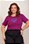 TSHIRT PLUS SIZE CORAÇÃO LANTEJOULA - ROXO UVA - Imagem 2