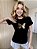 TSHIRT BORDADA BORBOLETA -PRETA - Imagem 4
