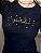TSHIRT GRATIDÃO PÉROLAS - PRETO - Imagem 1