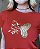 TSHIRT BORDADA BORBOLETA - VERMELHA - Imagem 1