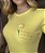 TSHIRT FLORESÇA ONDE DEUS TE COLOCAR APLICAÇÃO EM FLOR- AMARELA - Imagem 1