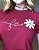 TSHIRT BORDADA FÉ - ROSA PINK - Imagem 1