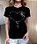 TSHIRT FEMININA CATÓLICA NOSSA SENHORA DE FÁTIMA TERÇO - PRETA - Imagem 4