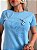 TSHIRT FLOWERS CROCHÊ E PÉROLAS - AZUL BEBÊ - Imagem 1