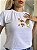 TSHIRT BORDADA BORBOLETA - BRANCA - Imagem 1