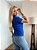 TSHIRT BORDADA FLOR - AZUL BIC - Imagem 5