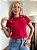 TSHIRT BORDADA NO CROCHÊ PÉROLAS - ROSA PINK - Imagem 3