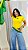 TSHIRT BRASIL BANDEIRA BORDADA - AMARELA - Imagem 6