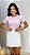 TSHIRT FÉ PÉROLAS - ROSA BEBÊ - Imagem 2