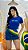 TSHIRT BRASIL ESTRELAS BORDADA - AZUL BIC - Imagem 2