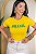 TSHIRT BRASIL BRASIL PÉROLAS - AMARELA - Imagem 1