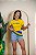 TSHIRT BRASIL ESTRELAS BORDADA - AMARELA - Imagem 2