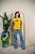 TSHIRT BRASIL BANDEIRA 3 D - AMARELO - Imagem 2