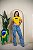 TSHIRT BRASIL BANDEIRA 3 D - AMARELO - Imagem 3