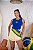REGATA NA RIBANA BRASIL BORDADO 3D CORAÇÃO BANDEIRA- AZUL - Imagem 2