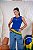 REGATA NA RIBANA BRAZILIAN GIRL BANDEIRA BORDADA 3D - AZUL - Imagem 2