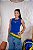 REGATA NA RIBANA BRAZILIAN GIRL BANDEIRA BORDADA 3D - AZUL - Imagem 5