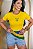 TSHIRT BRASIL ESTRELAS BANDEIRA - AMARELA - Imagem 1