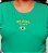 TSHIRT PLUS SIZE BORDADA BRASIL BANDEIRA-VERDE - Imagem 3