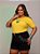 TSHIRT PLUS SIZE BORDADA BRASIL BANDEIRA-AMARELA - Imagem 4