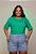 TSHIRT PLUS SIZE BORDADA BRASIL BRASÃO - VERDE - Imagem 2