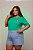 TSHIRT PLUS SIZE BORDADA BRASIL BRASÃO - VERDE - Imagem 1