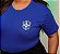 TSHIRT PLUS SIZE BORDADA BRASIL BRASÃO - AZUL - Imagem 3