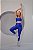 CONJUNTO FITNESS CALÇA E TOP SHINE - AZUL BIC - Imagem 1
