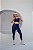 CONJUNTO FITNESS CALÇA E TOP SHINE - AZUL MARINHO - Imagem 1