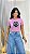 TSHIRT FLOR PÉROLAS - ROSA BEBÊ - Imagem 1