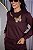 BLUSA MOLETOM BORBOLETA RESILIENCIA - MARROM - Imagem 1