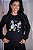 BLUSA MOLETOM MARGARIDA & MN - PRETA - Imagem 1