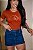 TSHIRT BORDADA CAVALO COWGIRL - TERRA COTA - Imagem 1