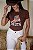 TSHIRT BORDADA BOTA BRUTA PEDRARIA - MARROM - Imagem 1
