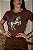 TSHIRT CAVALO EM PÉ PEDRARIA - MARROM - Imagem 1