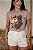 TSHIRT CAVALO FLORES PEDRARIA - NUDE - Imagem 1