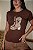T-SHIRT COWGIRL BOOTS - MARROM - Imagem 1