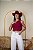 CROPPED REGATA COUNTRY NA RIBANA WESTERN BOTA - MARSALA - Imagem 2